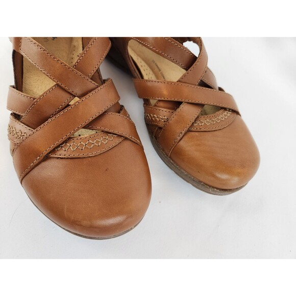 Clarks Sandals Roseville Step Women's Size 8.5 Mary Jane Strappy‎ Brown Shoes - Picture 10 of 11